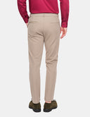 Zandkleurige Chino Heren  Slim Fit Pantalon Casual