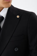 LUNETWEAR Black Double-Breasted Suit