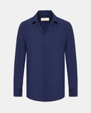 Venezia Slim Fit Overhemd Navy