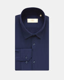 Venezia Slim Fit Overhemd Navy