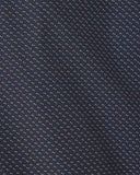 Firenze Slim Fit Overhemd Donkerblauw Textuur