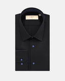 Siena Slim Fit Overhemd Zwart