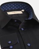 Siena Slim Fit Overhemd Zwart