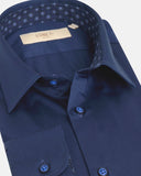 Lucca Overhemd Donkerblauw