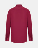 Palermo Slim Fit Overhemd Bordeauxrood