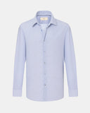 Capri Slim Fit Overhemd Lichtblauw Patroon
