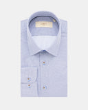 Capri Slim Fit Overhemd Lichtblauw Patroon