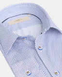 Capri Slim Fit Overhemd Lichtblauw Patroon