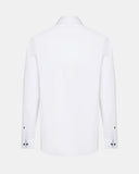 Portofino Overhemd Wit Navy Contrast