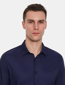 Venezia Slim Fit Overhemd Navy