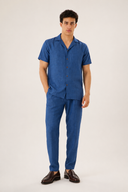 LUNETWEAR Dark Blue Linen 3-Piece Set