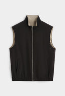 Reversible Bodywarmer Heren  Grijs Zwart Premium Vest