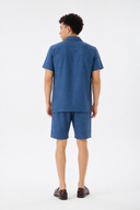 LUNETWEAR Dark Blue Linen 3-Piece Set