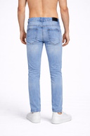Lichtblauwe Slim Fit Denim Jeans Heren
