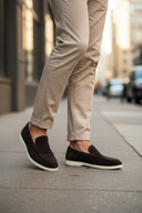 Donkerbruine Suède Loafers voor Heren
| Lunetwear