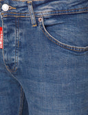 Donkerblauwe Regular Slim Fit Denim Jeans Heren