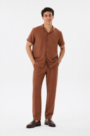 LUNETWEAR Brown Linen 3-Piece Set