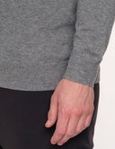 Grijze Trui Heren  Quarter Zip Sweater