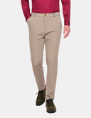 Zandkleurige Chino Heren  Slim Fit Pantalon Casual