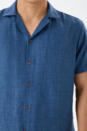 LUNETWEAR Dark Blue Linen 3-Piece Set