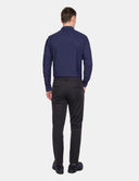 Venezia Slim Fit Overhemd Navy