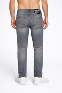 Grijze Regular Slim Fit Denim Jeans Heren