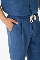 LUNETWEAR Dark Blue Linen 3-Piece Set