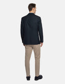 Donkerblauwe Blazer Heren  Navy Slim Fit Colbert