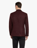 Bordeauxrode Blazer Heren  Premium Slim Fit Colbert