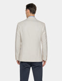 Beige Blazer Heren  Crème Slim Fit Zomer Colbert