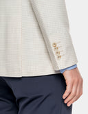 Beige Blazer Heren  Crème Slim Fit Zomer Colbert