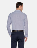 Capri Slim Fit Overhemd Lichtblauw Patroon