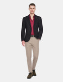 Zwarte Blazer Heren  Slim Fit Smart Casual Colbert