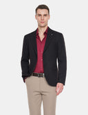 Zwarte Blazer Heren  Slim Fit Smart Casual Colbert