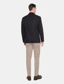 Zwarte Blazer Heren  Slim Fit Smart Casual Colbert