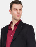 Zwarte Blazer Heren  Slim Fit Smart Casual Colbert