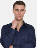 Lucca Overhemd Donkerblauw