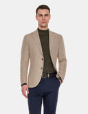 Blazer Heren Beige Slim Fit Premium Zakelijk Colbert voor Mannen