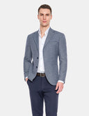 Blazer Heren Lichtblauw Slim Fit Premium Zakelijk Colbert voor Mannen