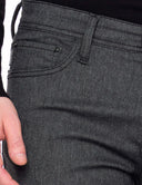 Grijze Jeans Heren Premium Denim Slim Fit Casual Broek