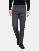 Grijze Jeans Heren Premium Denim Slim Fit Casual Broek