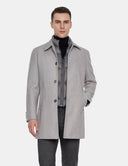 Grijze Trenchcoat Heren  Premium Klassieke Jas