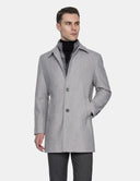 Grijze Trenchcoat Heren  Premium Klassieke Jas