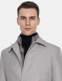 Grijze Trenchcoat Heren  Premium Klassieke Jas