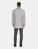 Grijze Trenchcoat Heren  Premium Klassieke Jas
