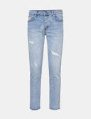 Lichtblauwe Slim Fit Denim Jeans Heren