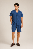 LUNETWEAR Dark Blue Linen 3-Piece Set