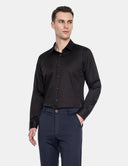 Siena Slim Fit Overhemd Zwart