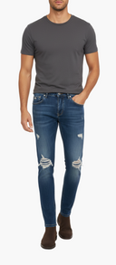 Dark Navy Jeans  Premium Denim Broek