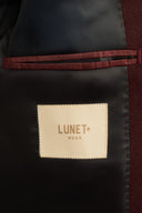 Bordeauxrode Blazer Heren  Premium Slim Fit Colbert